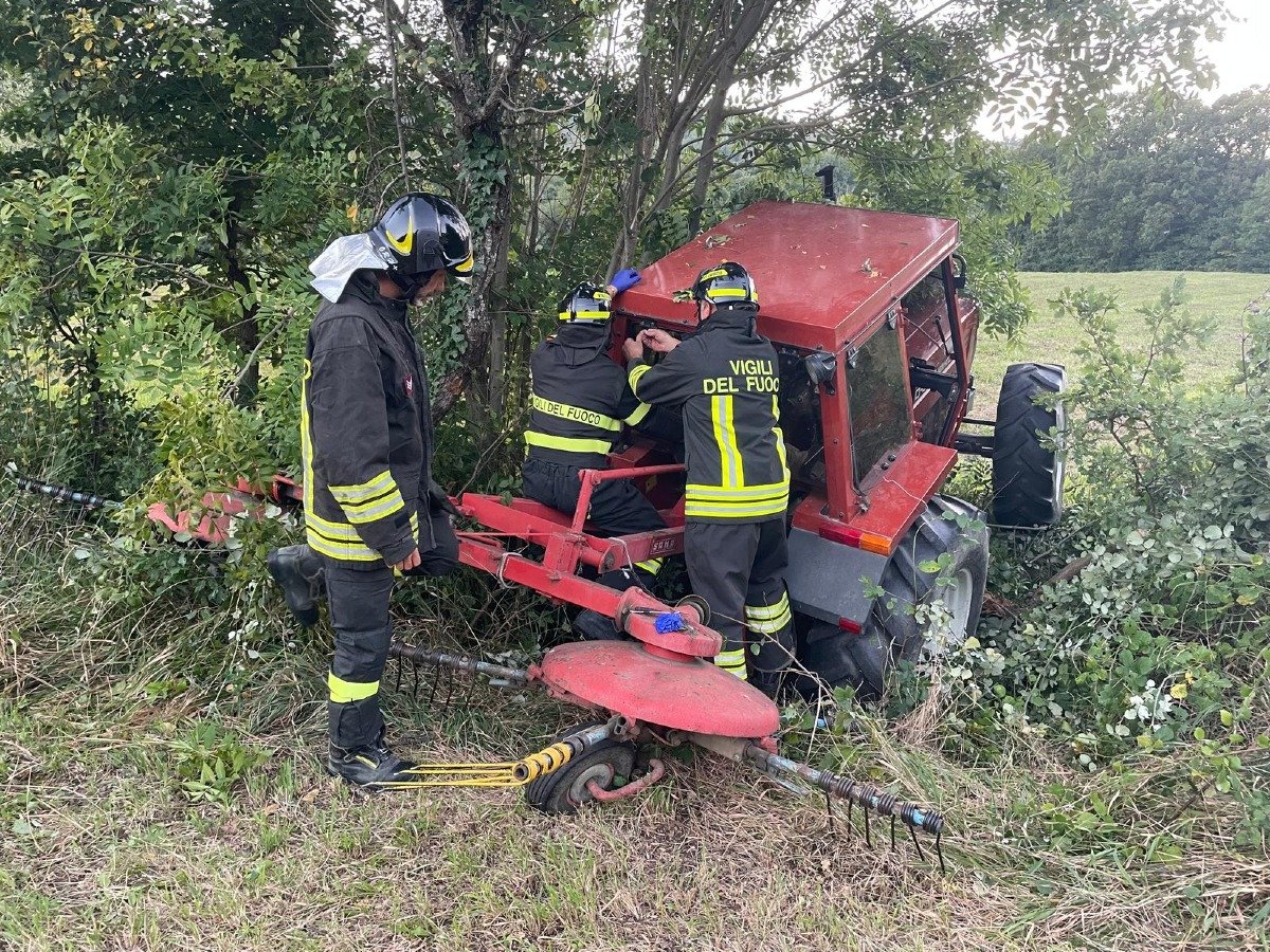 Tragedia a Novafeltria, agricoltore muore alla guida del trattore - Il luogo dell'incidente