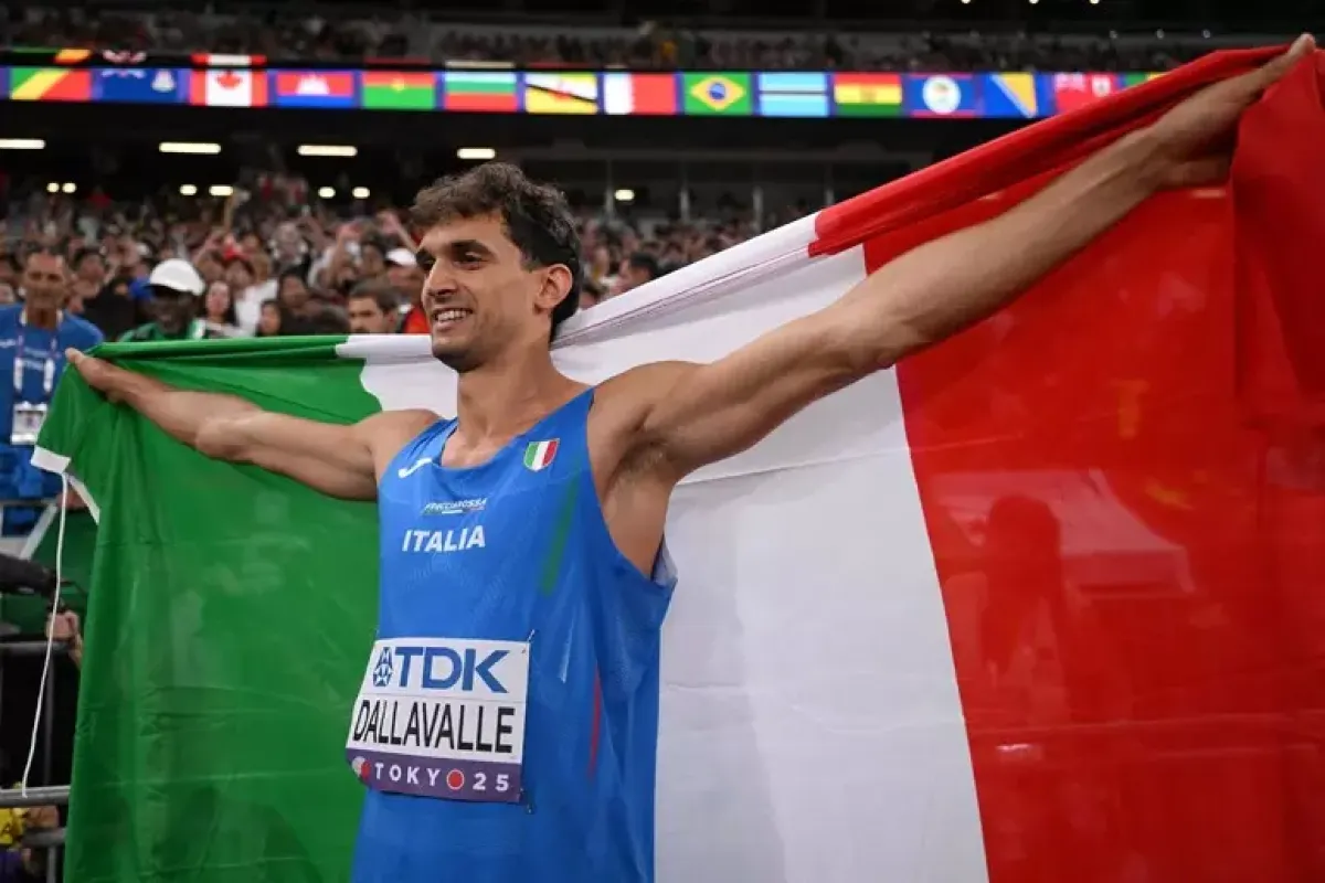 Sorpresa Dallavalle a Tokyo: argento mondiale nel triplo - Andrea Dallavalle © ANSA/AFP