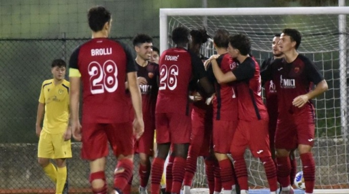 Calcio RSM, il Tre Fiori si prende la vetta a tempo scaduto - L'esultanza della Folgore