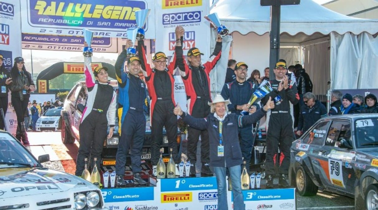 Rallylegend, Rosati e Costa sul grandino più alto nell’Historic - Il podio Historic (PHOTOZINI)