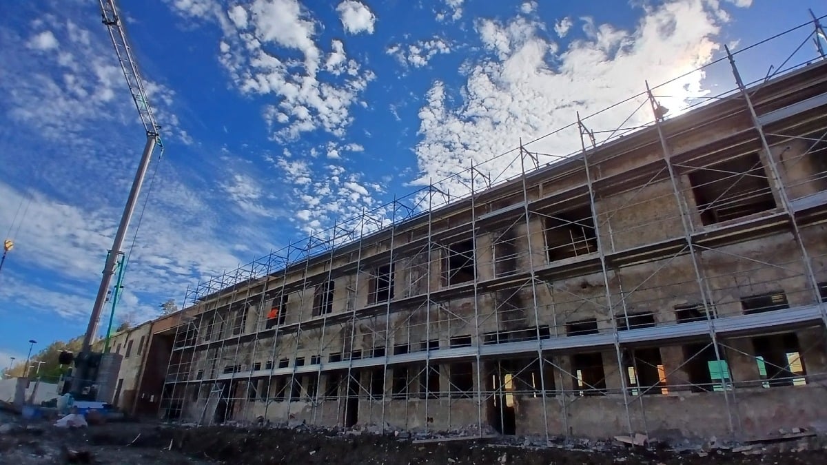 Ex Corderia di Viserba diventa studentato: ecco come procede il cantiere - Il cantiere dell'ex Corderia di Viserba