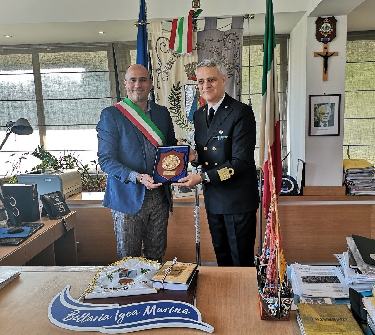 Il Sindaco di Bellaria Igea Marina incontra il nuovo Comandante della Direzione Marittima Emilia Romagna -