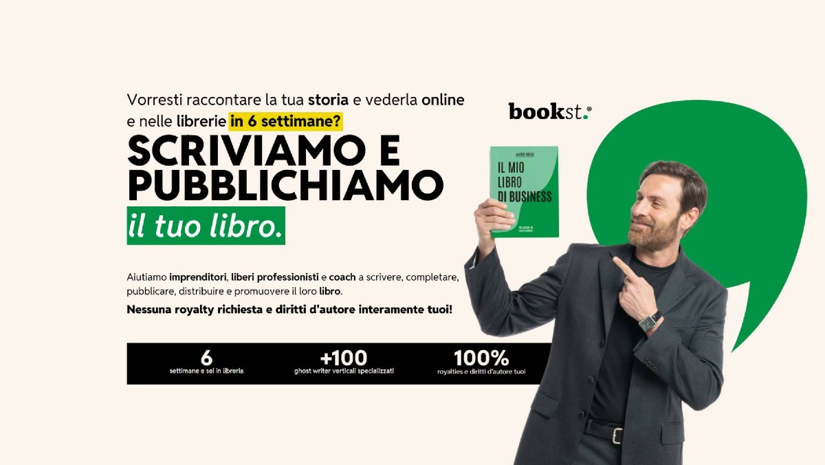 Dal manoscritto alla libreria in 6 settimane: Bookst rivoluziona il publishing per professionisti e imprenditori -