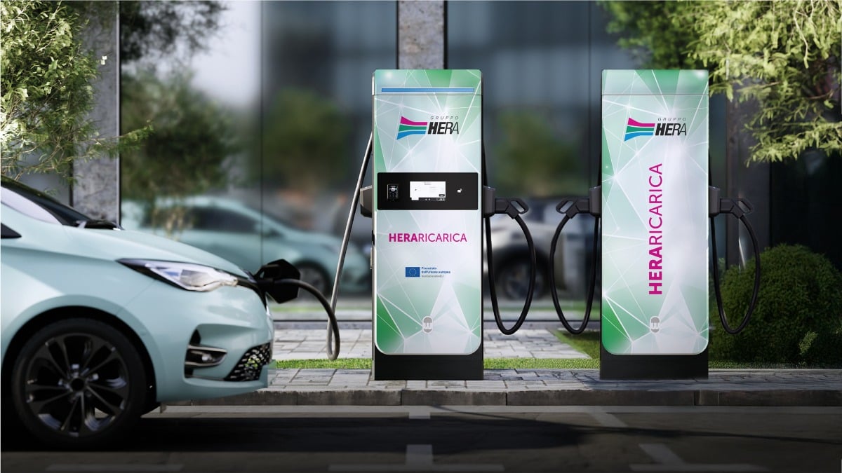 In arrivo 18 nuove colonnine ricarica auto elettriche, in 4 comuni: c'è anche San Leo - Colonnine ricarica auto elettriche Hera