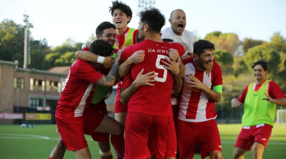 Calcio RSM, Pennarossa al fotofinish sul San Giovanni - L'esultanza del Pennarossa (foto FSGC/Montanari9