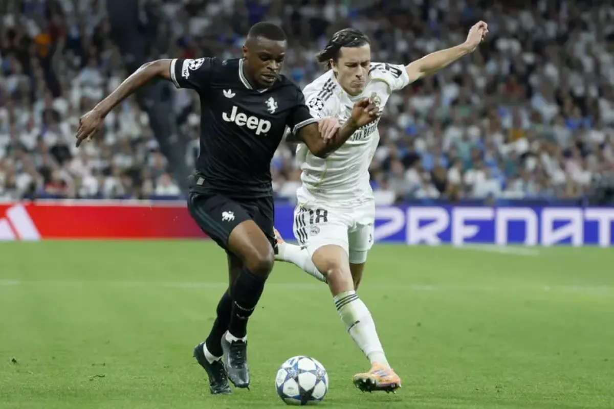 La Juve si arrende alla superiorità dei Blancos - © Ansa/Epa