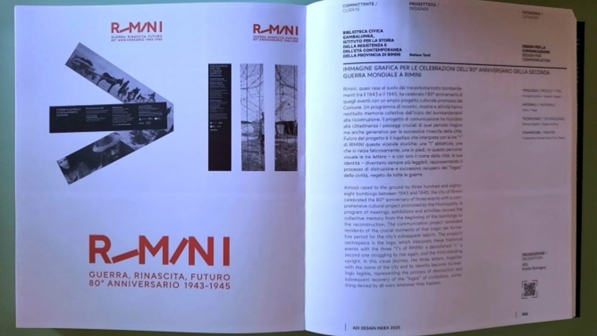 Rimini celebrata dal design italiano: il logo di Stefano Tonti selezionato dall’Adi Design Index -