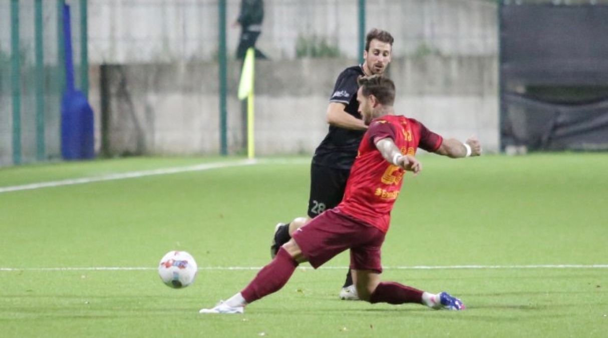 Calcio RSM, Tre Penne e Tre Fiori non si fanno male: 0-0 - Una fase del match (foto FSGC/MovieByDaniels)