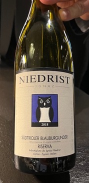 Vino: Blauburgunder Riserva Girlain 2018 di Iganz Niedrist
