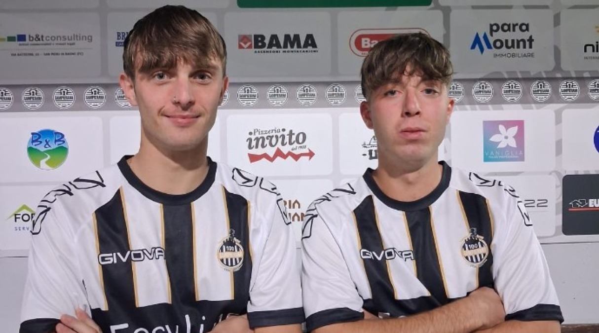 Calcio Eccellenza, Sampierana scatenata: ritorna anche Pippi - Da sx Pippi e Corzani