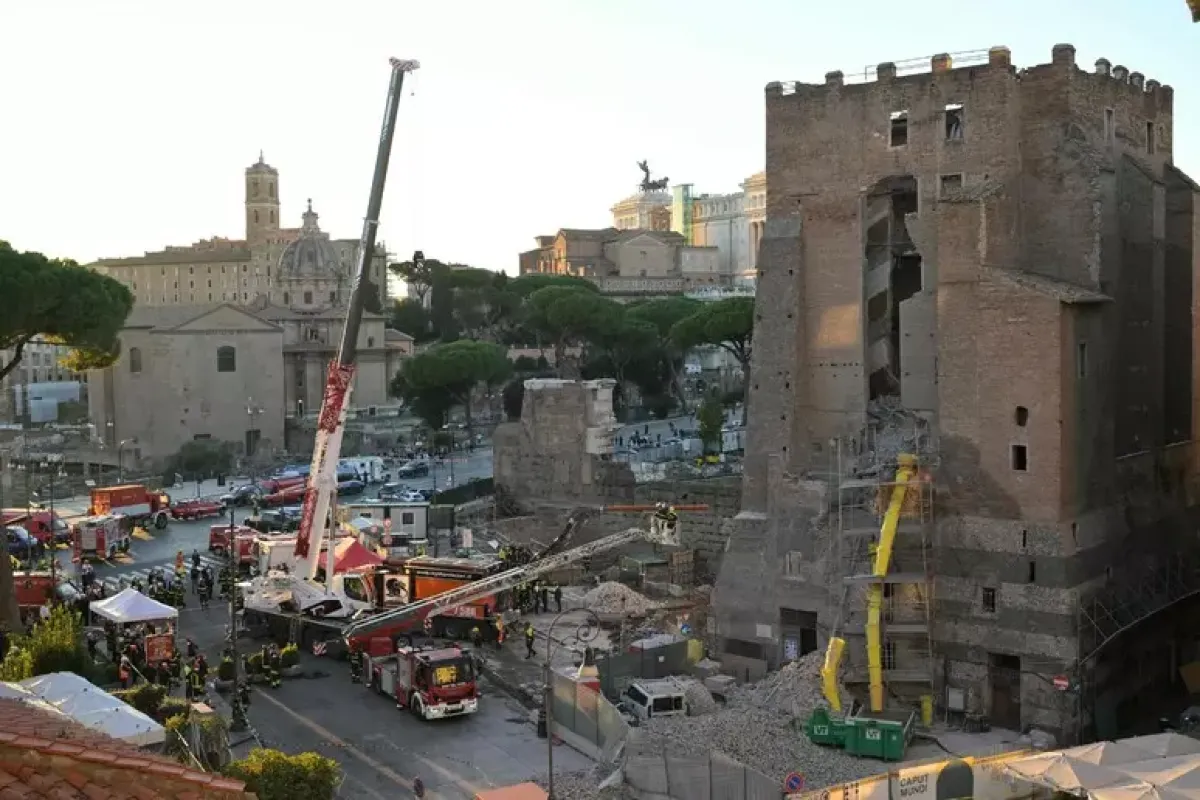 Roma: dissequestro alla Torre dei Conti - © Ansa