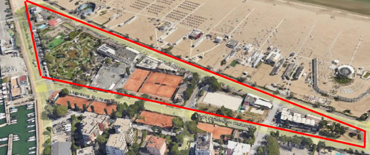 Rimini, concessioni rinnovate: continuità per le attività del "Triangolone" - Il "Triangolone"