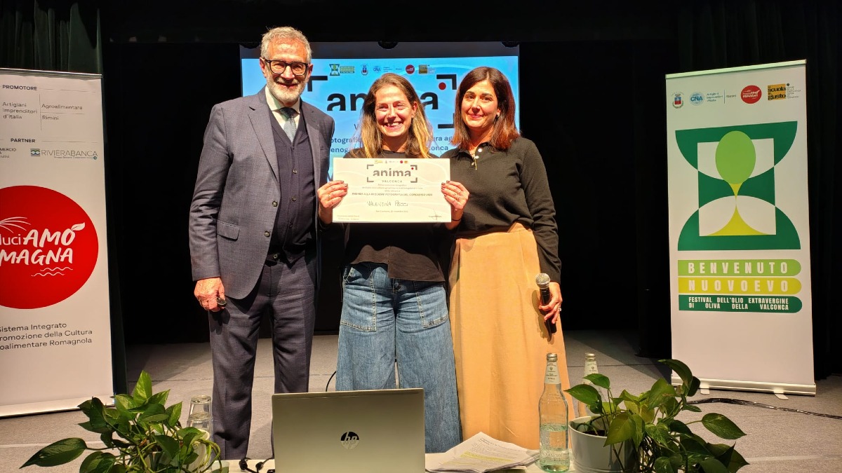 Olio Evo protagonista in Valconca: premiata Valentina Pecci - Valentina Pecci, Maurizio Saggion e Alessandra Lazzari