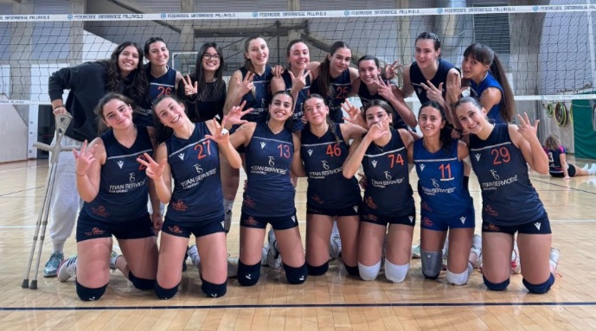 Volley B, Gemini Med sconfitta a Osimo (3-0) - La Titan Services esultante