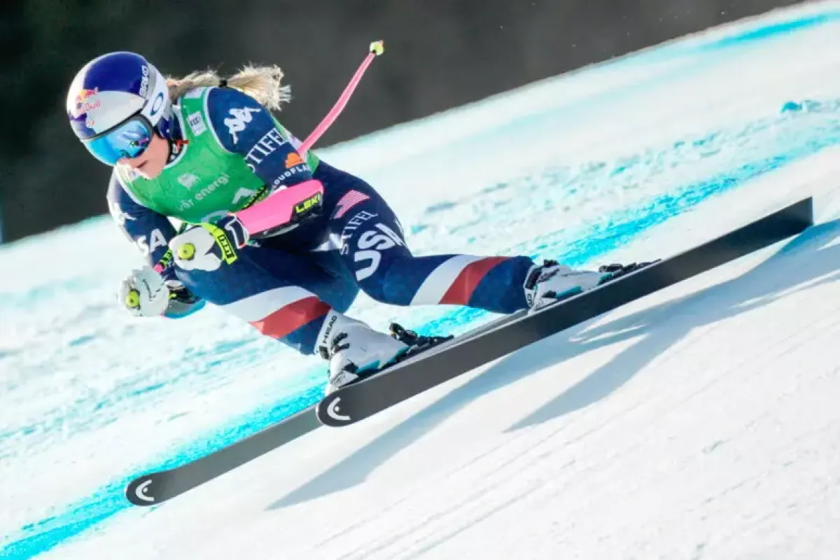 Impresa sensazionale di Lindsey Vonn a St.Moritz - © Ansa