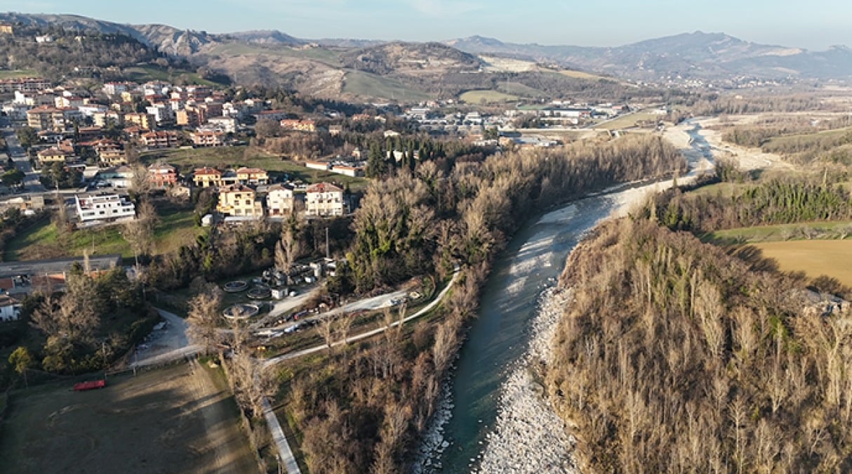 Nuova legge sulla montagna: Verucchio, San Leo e Novafeltria “declassati”. A rischio fondi e deroghe vitali - Novafeltria, vista fiume Marecchia