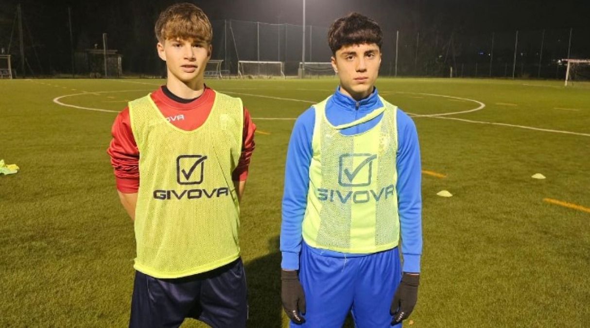 Calcio, Misano Allievi U17 Regionali: a tu per tu con mister Daniele Baldi - Da sinistra Marco Staccoli e Federico Diana