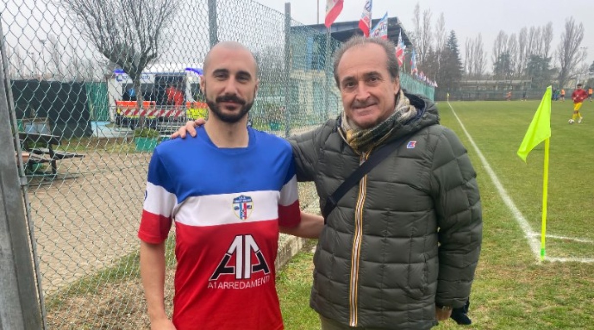 Calcio Promozione, Davide Izzo: 'Al Gabicce Gradara la nuova pagina della mia carriera' - Davide Izzo con il ds Gabriele Magi