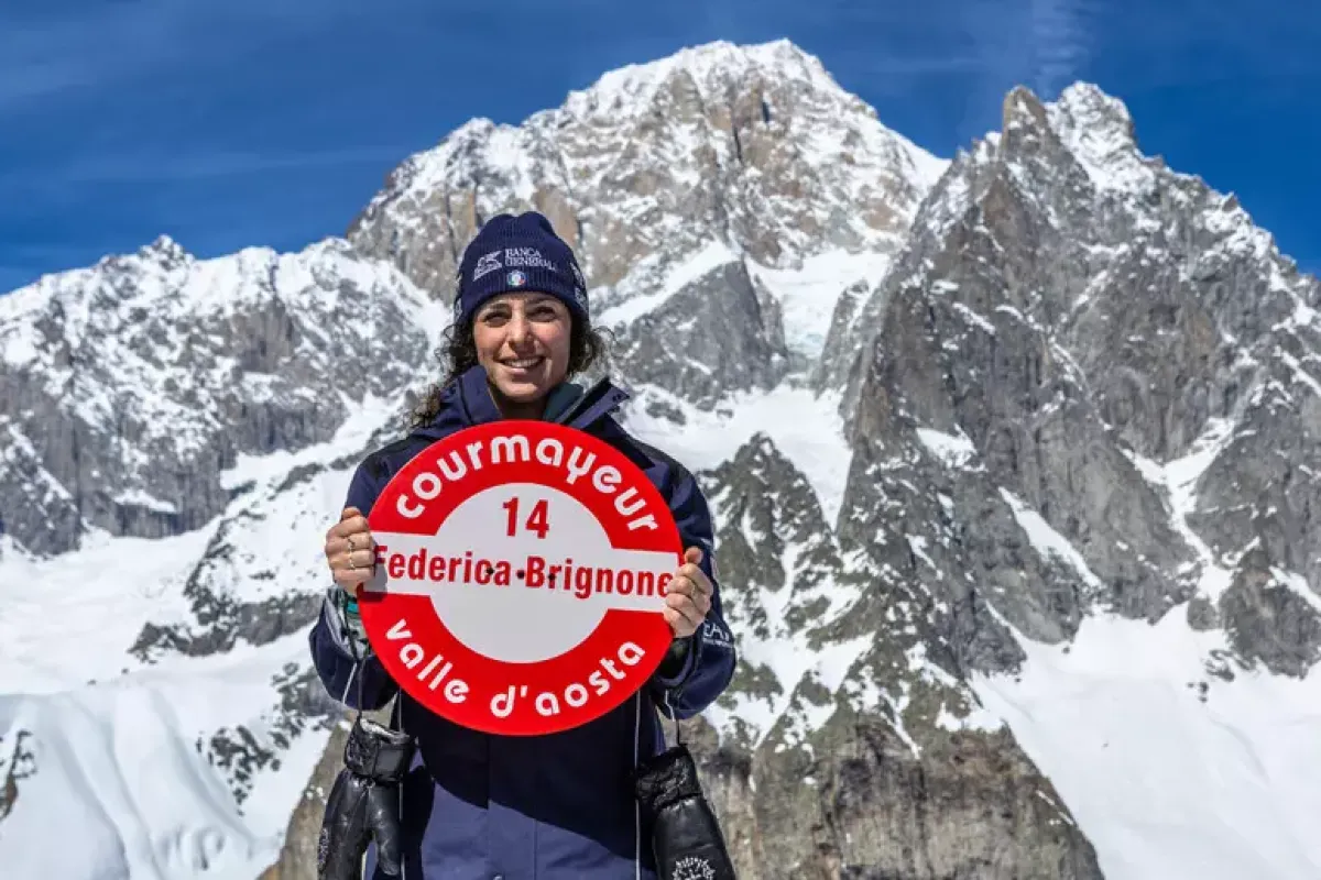Federica Brignone, primo allenamento tra i pali a Courmayeur - © Ansa