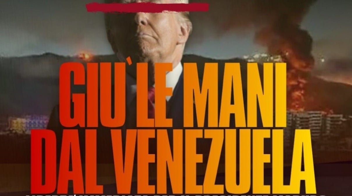 Rimini: si manifesta contro l'attacco USA al Venezuela  - 