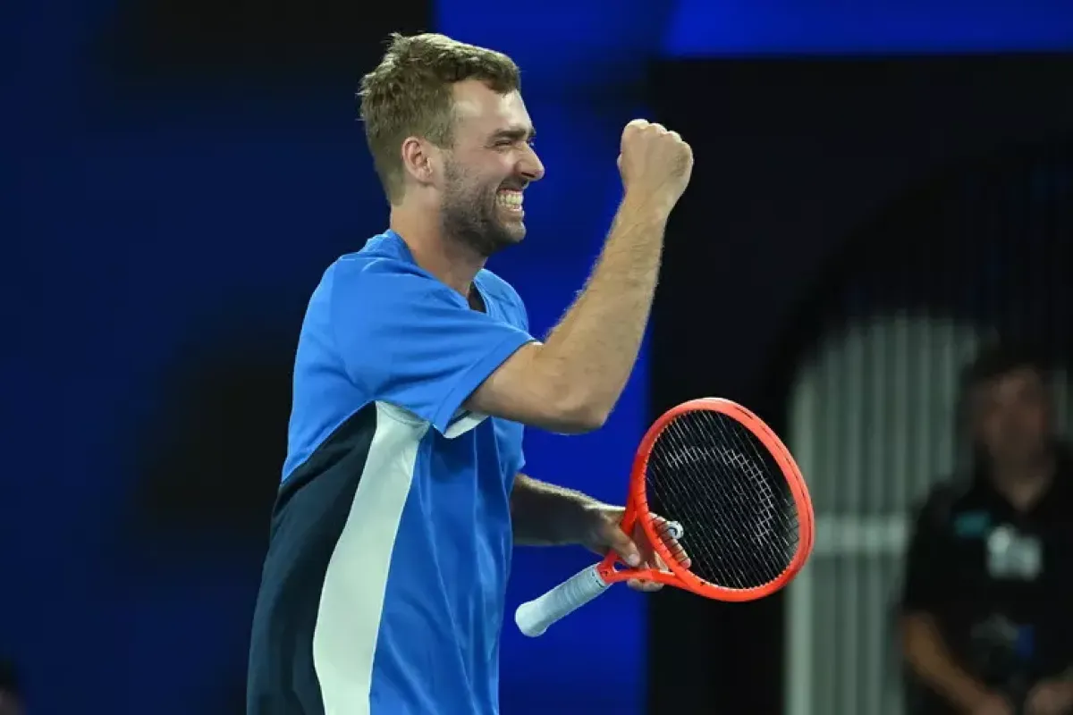 Jordan Smith sorprende tutti: batte Sinner e vince il Million Dollar One Point Slam - © Ansa/Afp