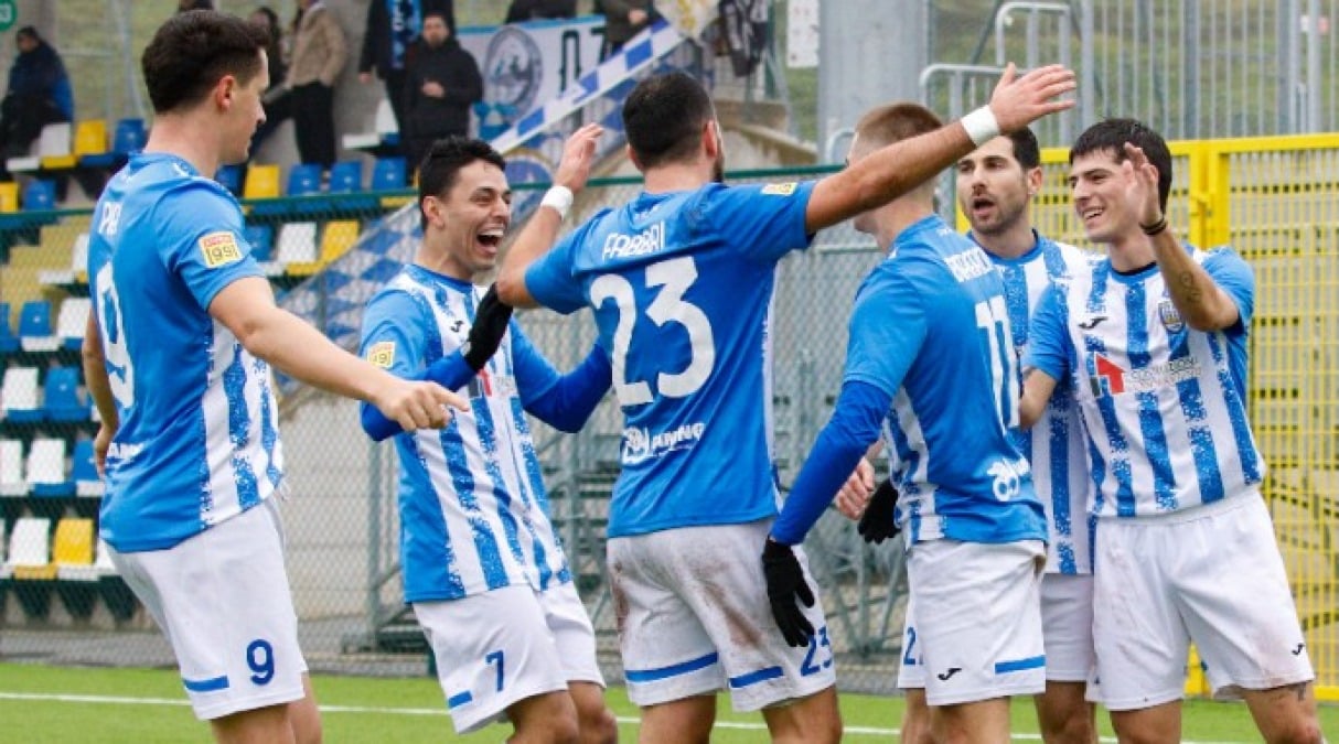 Calcio RSM: Tre Penne a valanga, prima gioia per l’Academy - L'esultanza del Tre Penne (foto FSGC/Pierini)