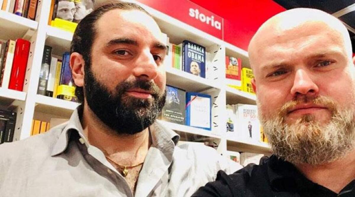 Insulti su serata vaccini e Lgbtq, Arcigay valuta querele contro gli odiatori social - Marco Tonti (presidente Arcigay Rimini) con l'avvocato Christian Guidi