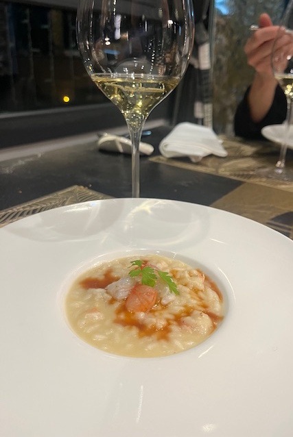    Risotto alla marinara bianca e riduzione