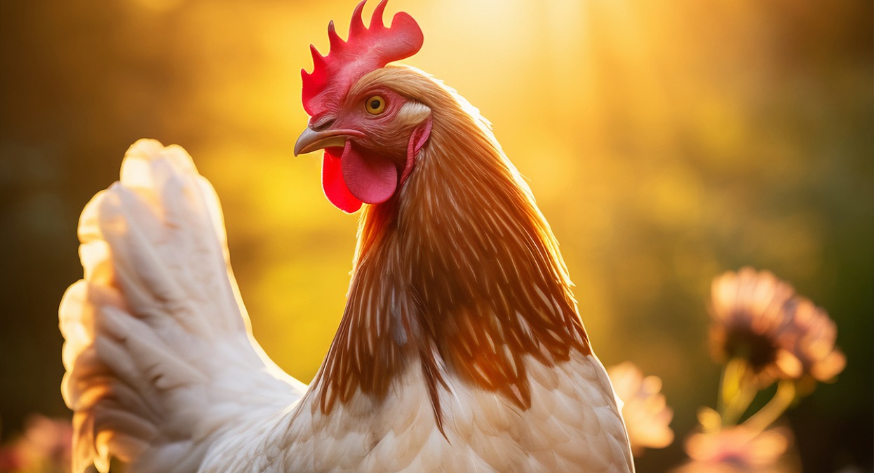 Rimini: entra al bar e al ritorno trova una gallina nell'auto. Necessario l'intervento del 115 - Immagine creata con IA