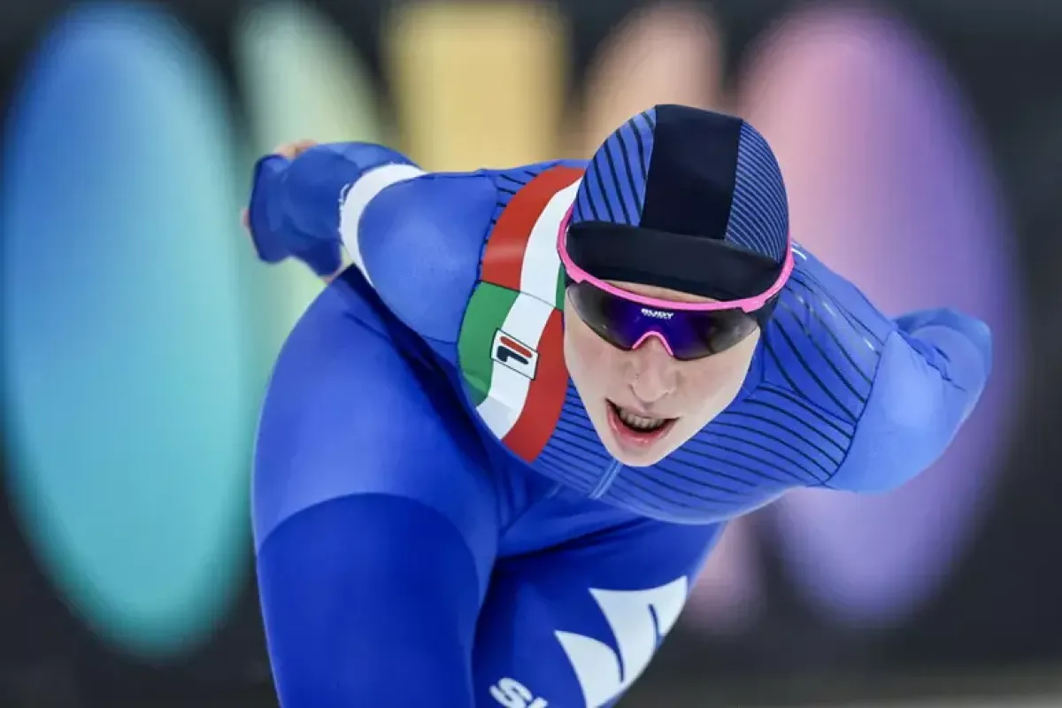 Lollobrigida da leggenda: oro e record olimpico nel giorno del compleanno - © Ansa/Epa