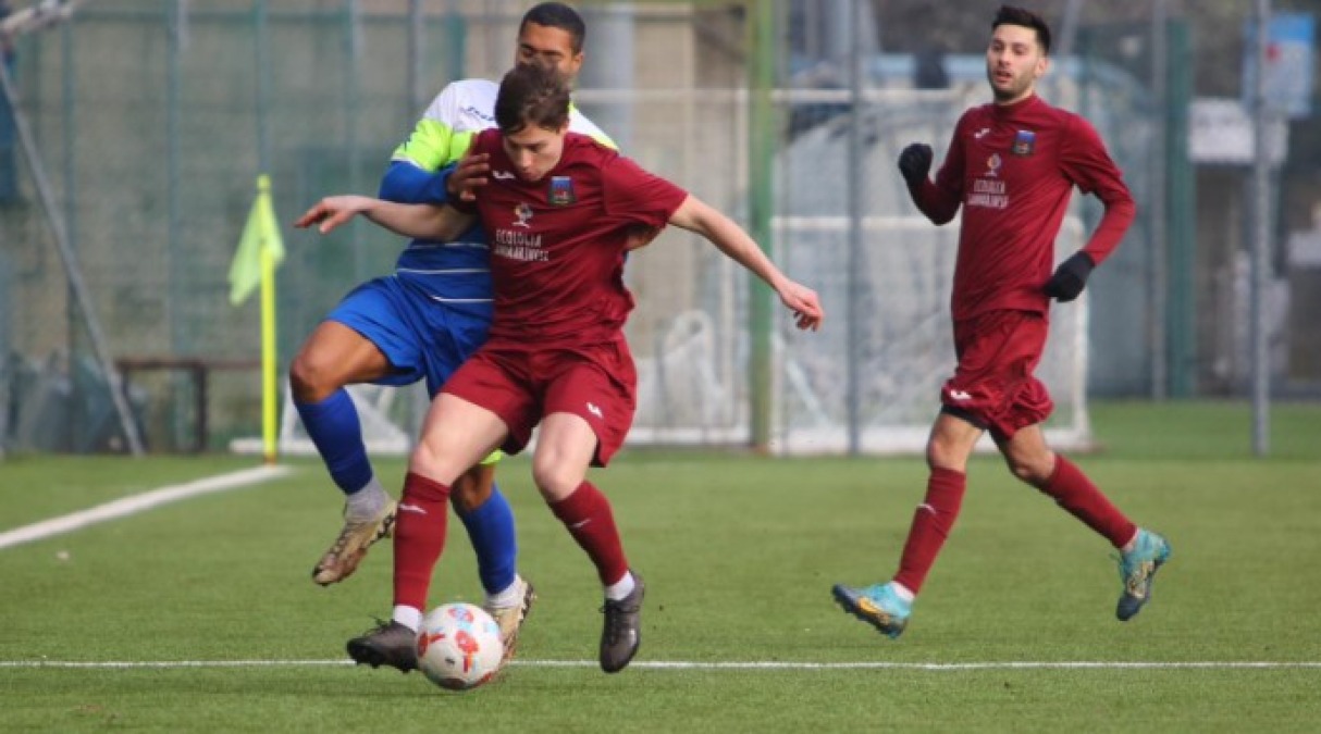 Calcio RSM, il ds Vitiello: 'Libertas, contro il Faetano i punti playoff'. Out Cozzino e Nicolini - La Libertas in azione