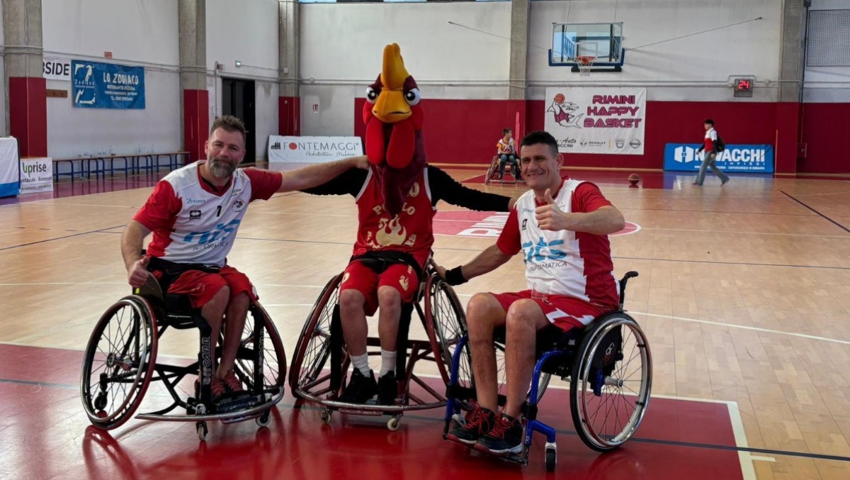 Basket in carrozzina, la nuova mascotte di Riviera Basket porta fortuna. Playoff sempre più vicini - 