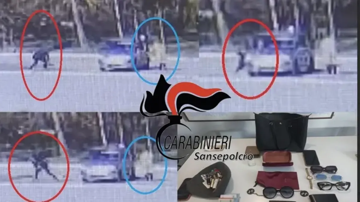 "Tecnica della monetina" per derubare gli anziani: i Carabinieri smantellano la banda dei supermercati - Le immagini del furto riprese dalle telecamere