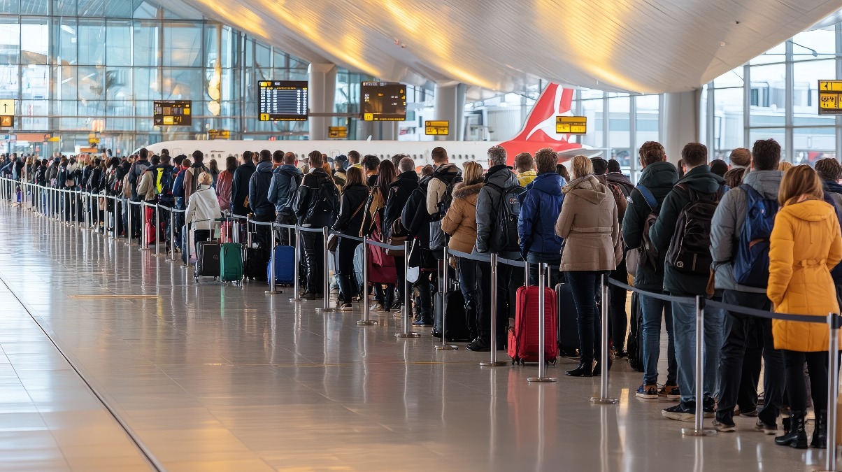 Sciopero aereo del 26 febbraio: stop di 24 ore e centinaia di voli cancellati - Immagine creata con IA