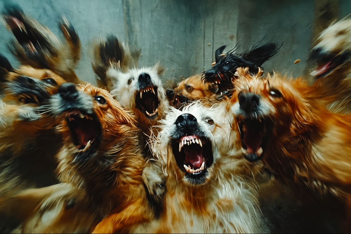 Tragedia a Big River: muore dissanguata per salvare il figlio dall'attacco di tre cani - Immagine creata con IA