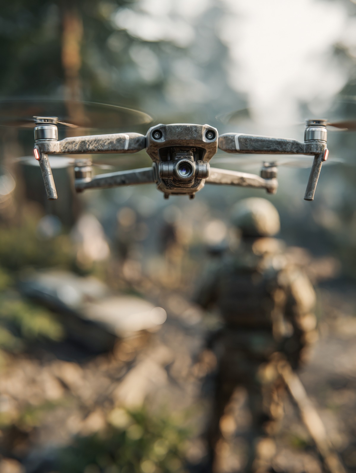 Drone si schianta contro la base italiana di Erbil: distrutto un mezzo, militari illesi - Immagine generata con IA