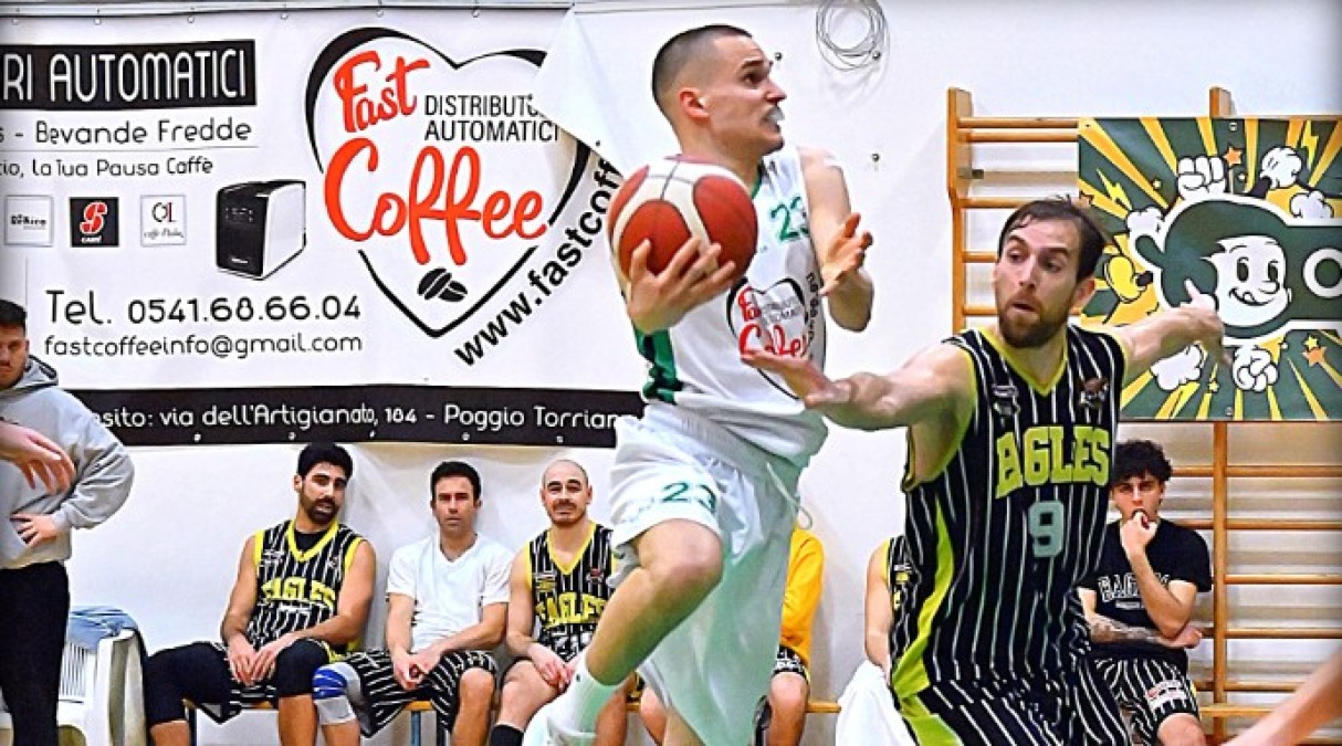 Basket DR2, ruggito Tigers: battuto il Morciano (78-65) - Mussoni in azione (foto Alfio Sgroi)