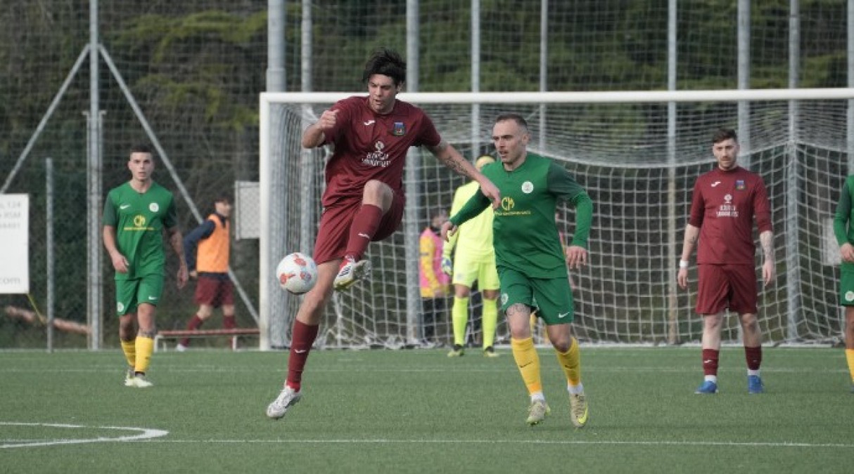 Calcio RSM, Guidotti stende il Cosmos: Libertas a un passo dai playoff - Guidotti in azione (foto FSGC/Izzo)