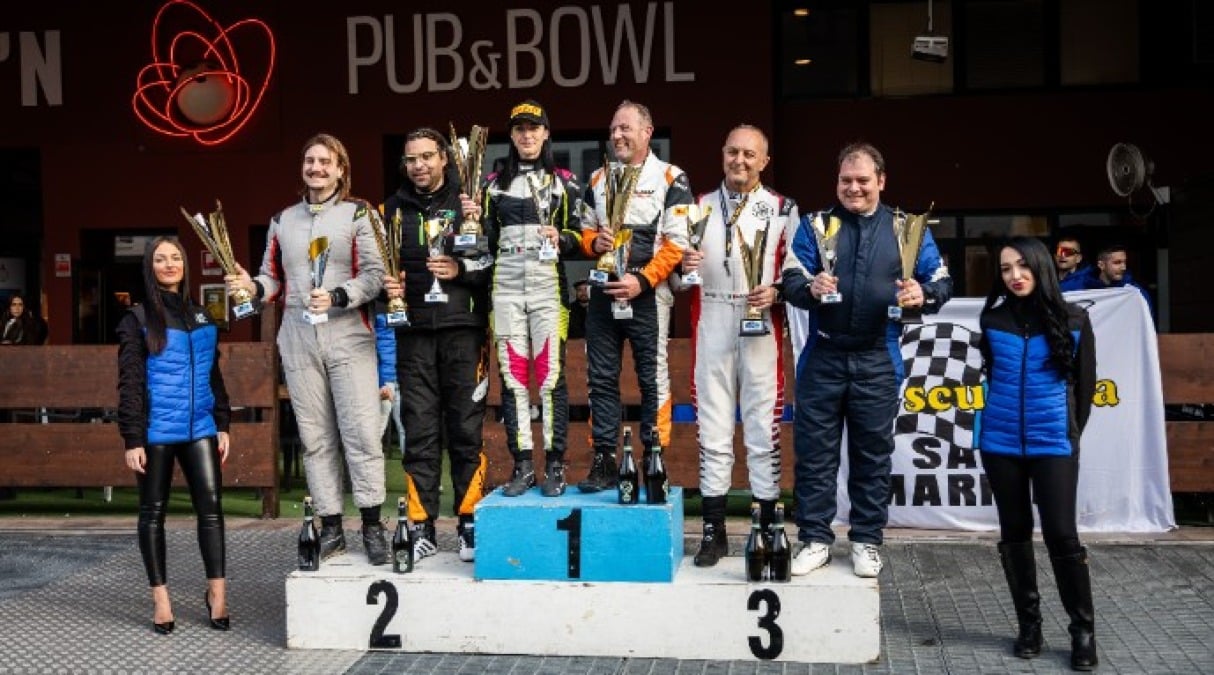 Bis di Fabrizio Ferrari al Circuito San Marino - Il podio Assoluto (BIERRE PHOTOSPORT)