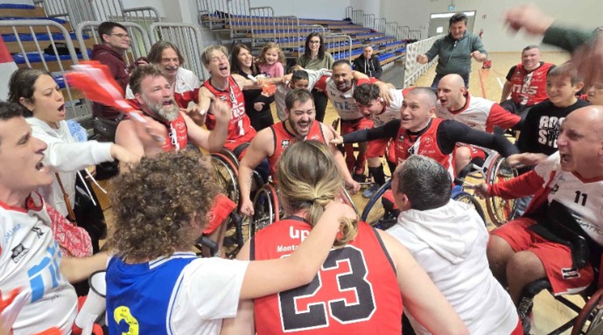 Basket B in carrozzina, NTS Rimini ai playoff off da prima - NTS Informatica festeggia