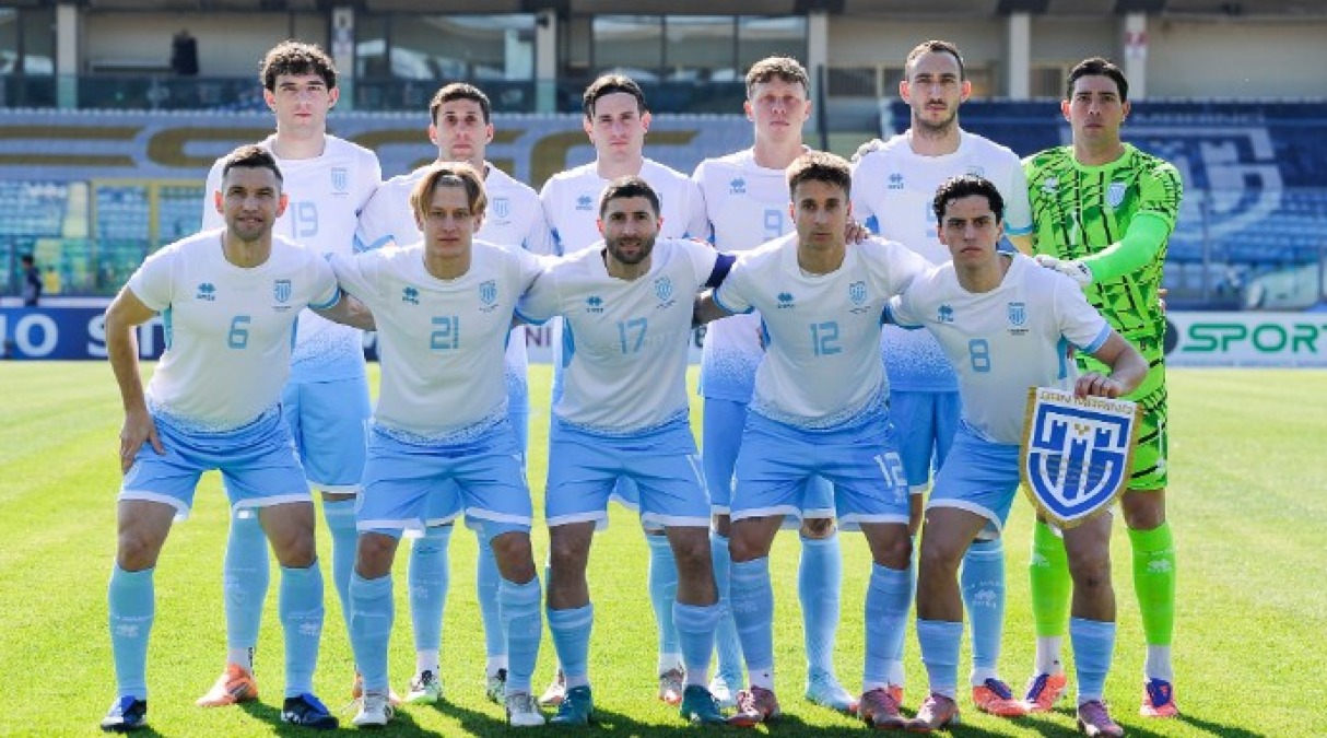 Calcio, San Marino ko con le Isole Far Oer (1-2) - La Nazionale di San Marino (foto FSGC/Pruccoli)