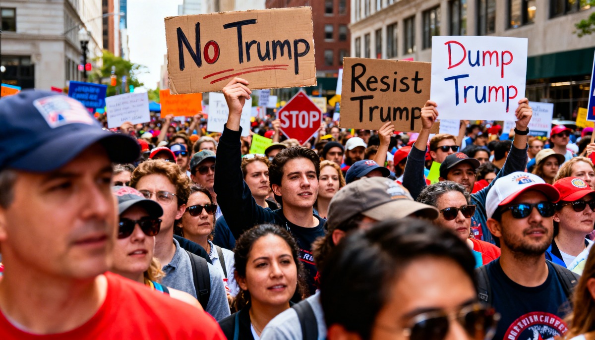 Otto milioni in piazza negli Stati Uniti: il movimento “No Kings” sfida Trump - Immagine creata con IA