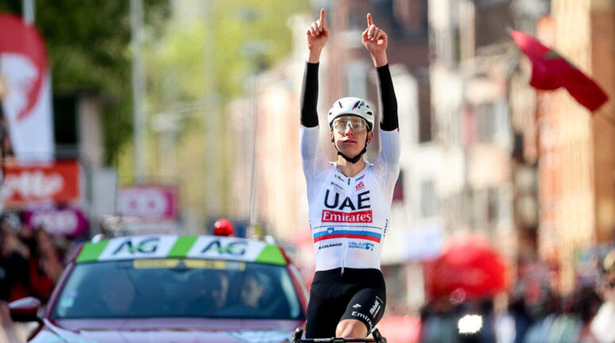 Trionfo Pogacar: il campione fa il poker alle Strade Bianche - Pogacar PH ANSA