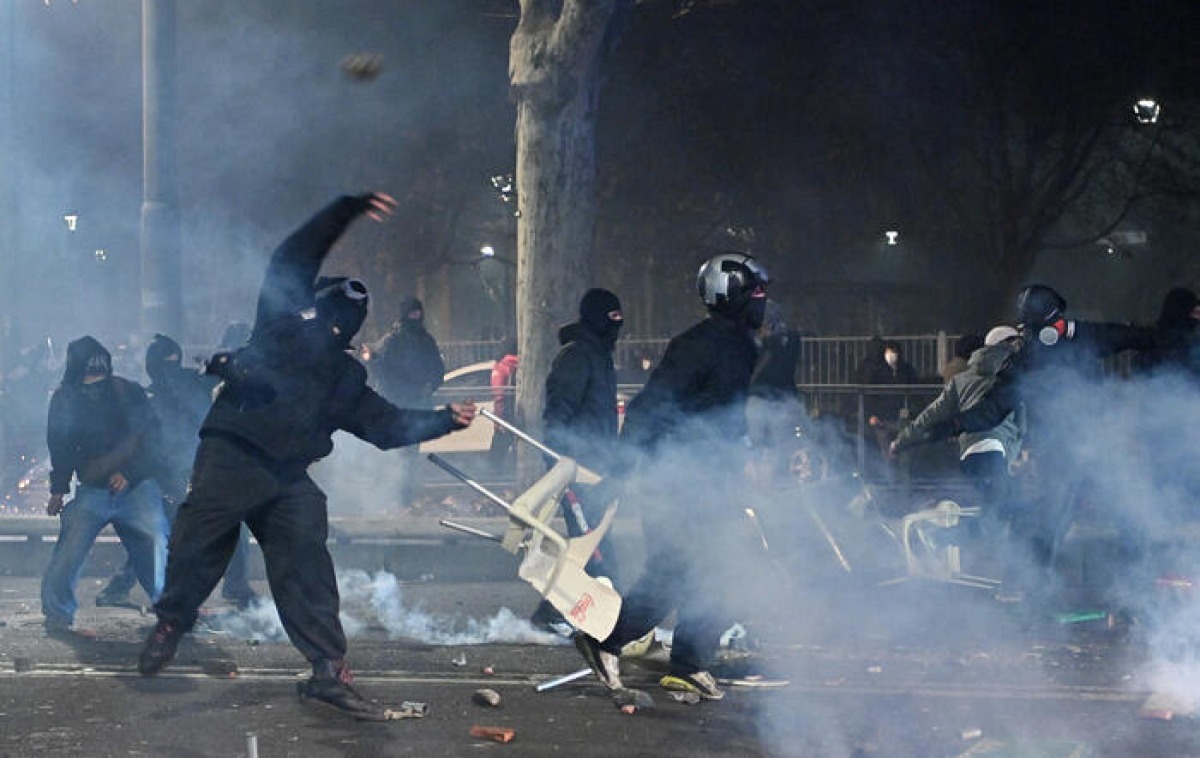 Scontri al corteo pro Pal di ottobre a Roma, assolto manifestante - © Ansa repertorio