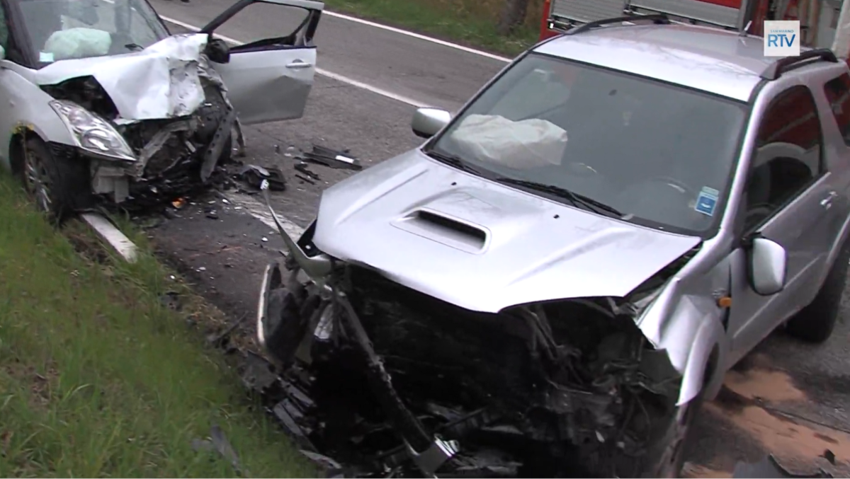 Scontro frontale ad Acquaviva, due feriti: grave una 76enne - foto San Marino Rtv