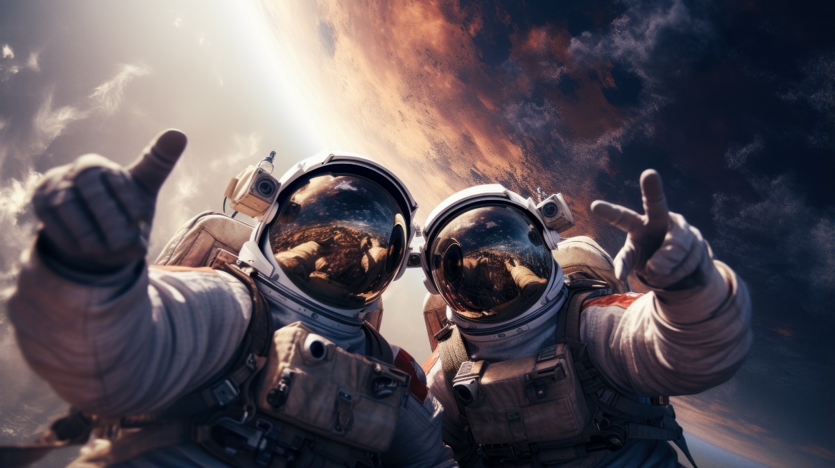 Artemis II, Orion a due terzi del viaggio verso la Luna - Immagine generata IA