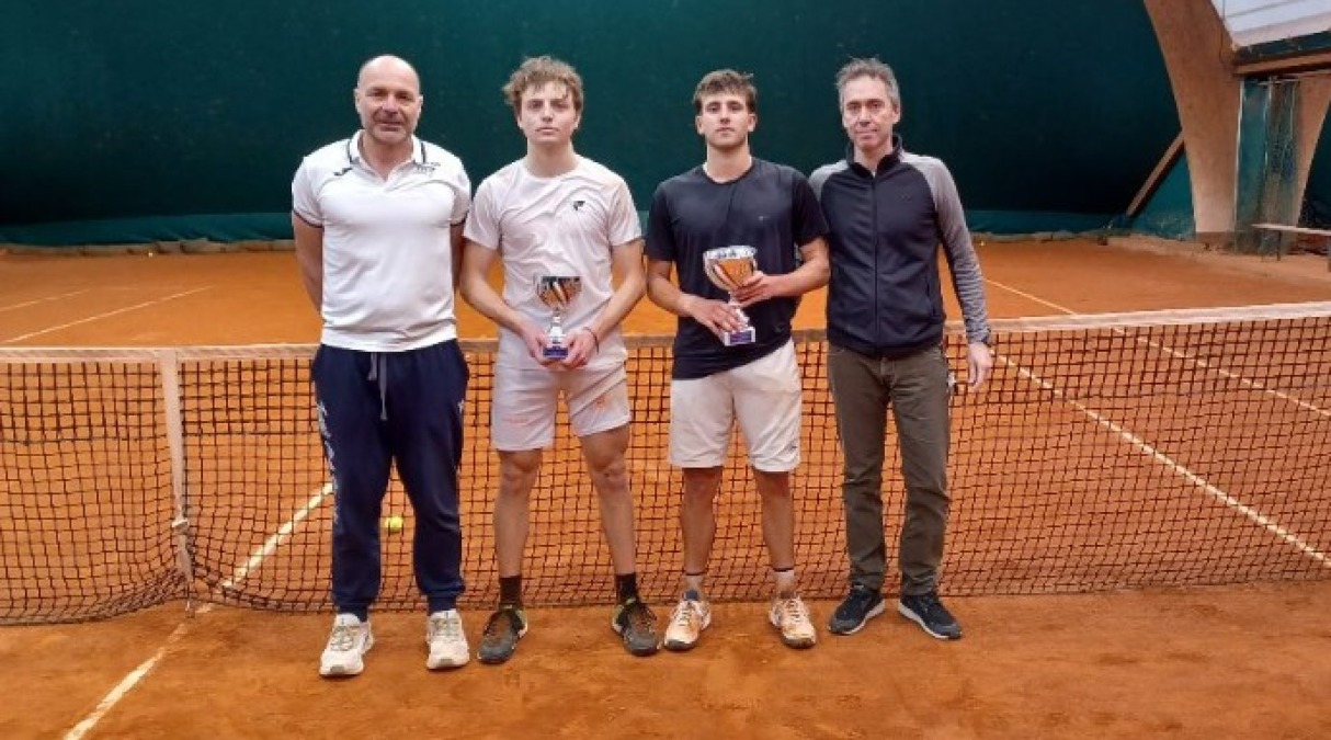 Tennis, Open di Primavera: hurrà di Lombardini e Baldisserri - La premiazione del singolare maschile