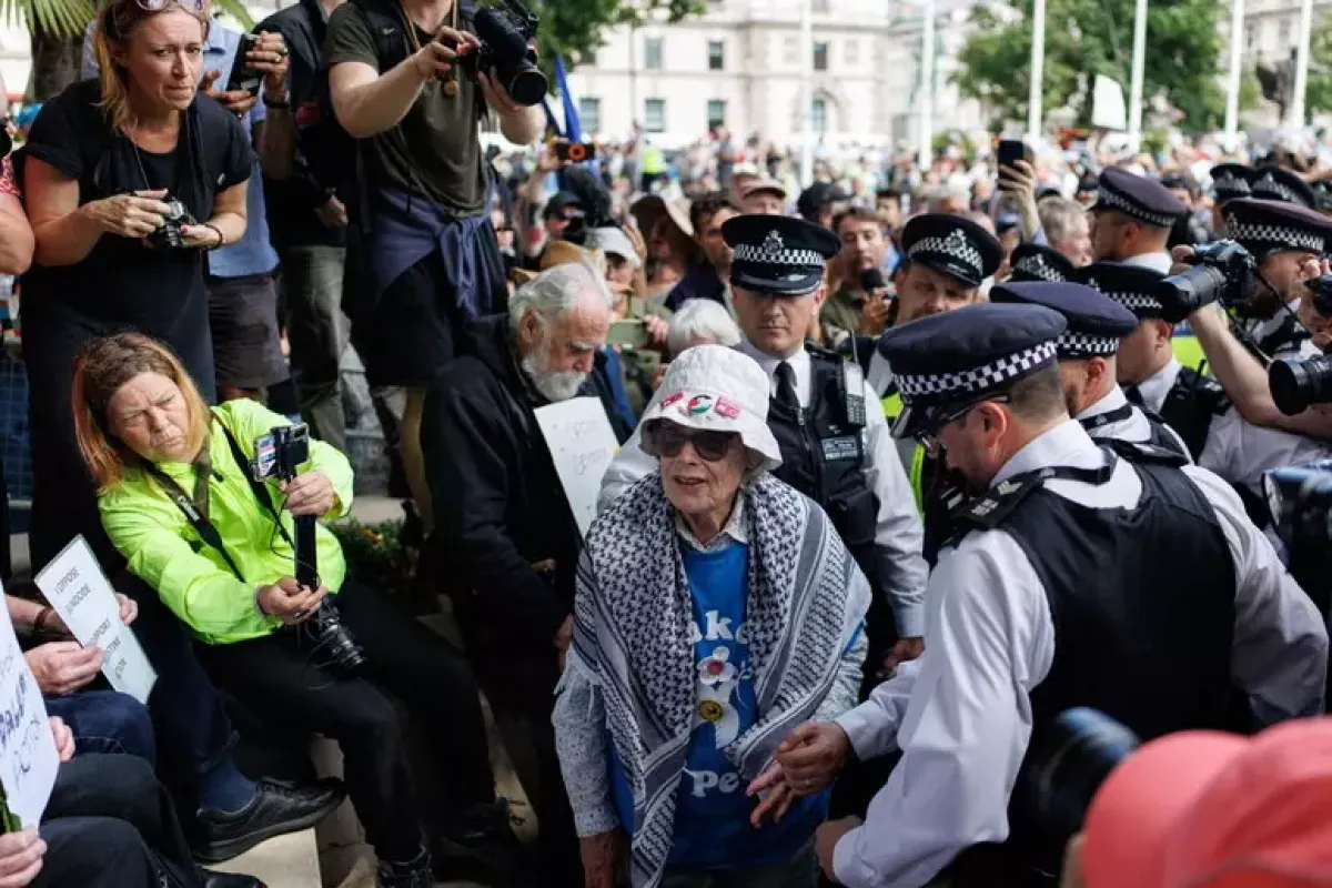 Oltre 500 arresti a Londra durante il raduno pro-Palestine Action - © Ansa
