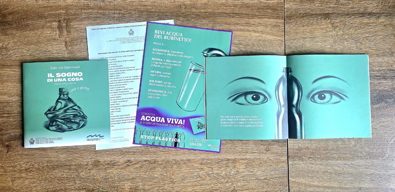 San Marino punta alla riduzione delle bottiglie di plastica: distribuite le favole per i bambini delle elementari - 