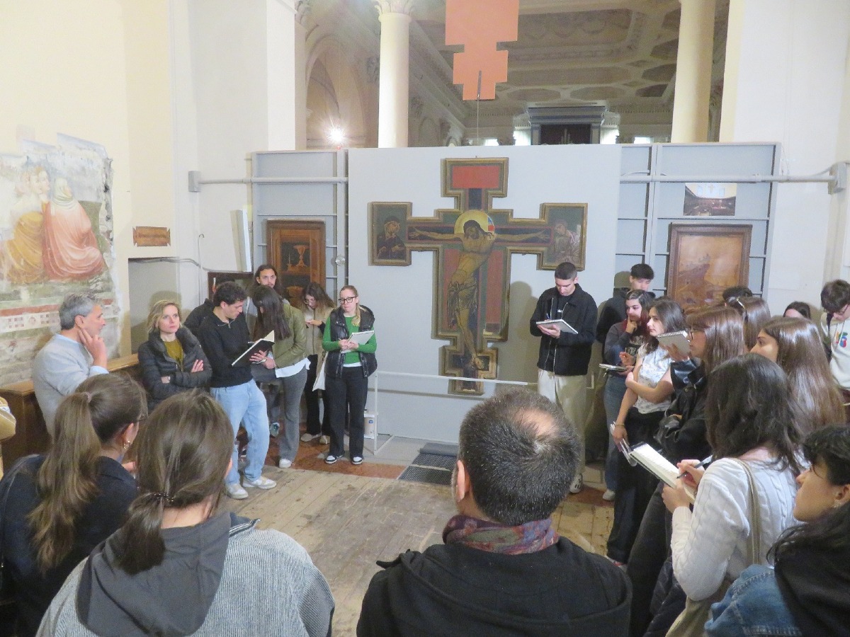 Villa Verucchio, studenti di Ancona al lavoro sul convento di Santa Croce - 